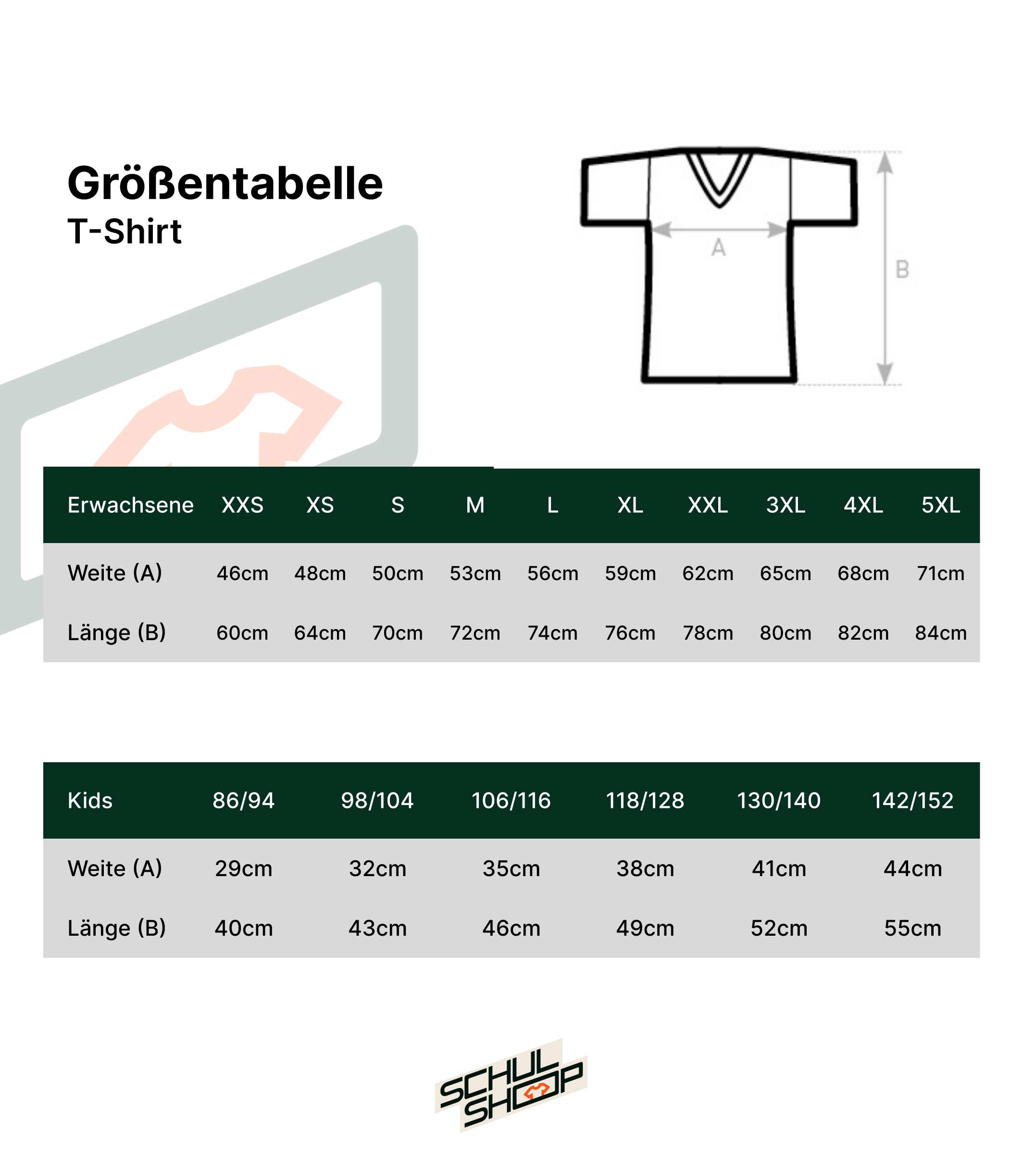 Baumwollshirt, Erwachsene & Kids | Gesamtschule im Gartenreich