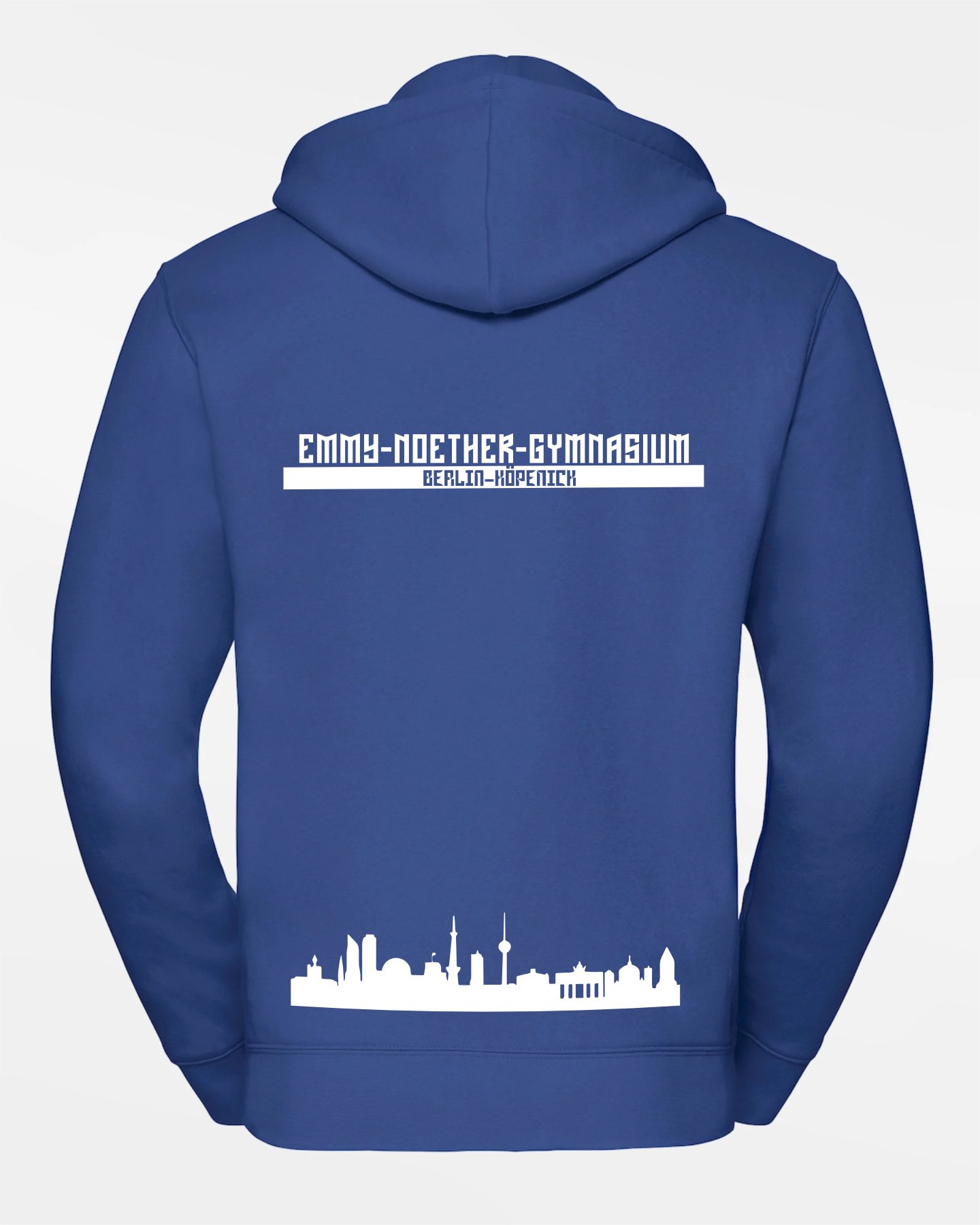 Hoodie blau, Erwachsene & Kids | Emmy-Noether-Gymnasium Berlin