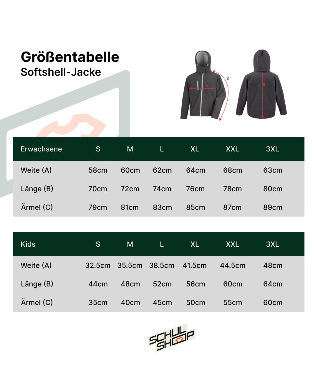 Softshelljacke, Erwachsene & Kids | Montessori Schulzentrum Leipzig