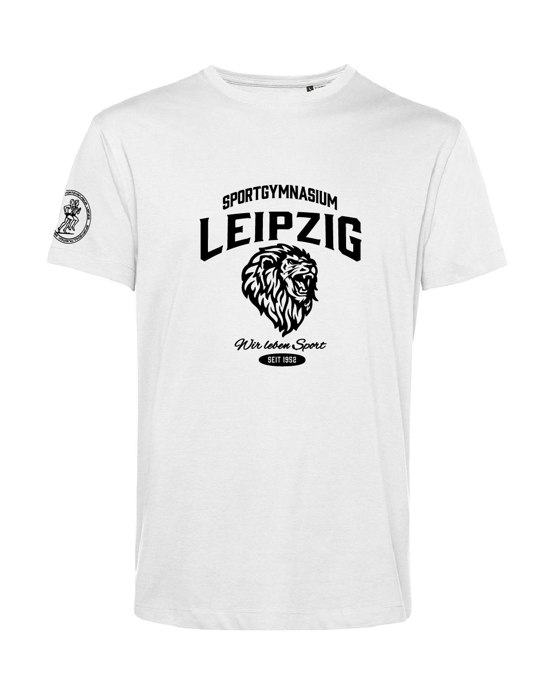 Baumwoll-Shirt weiß Erwachsene & Kids | Sportgymnasium Leipzig